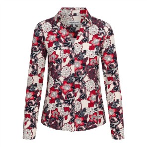 AndCo Blouse BL417 Vayen flower Rood 